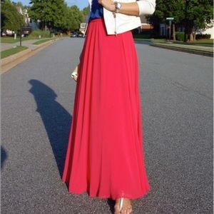 A/X Armani Exchange bright long skirt pockets